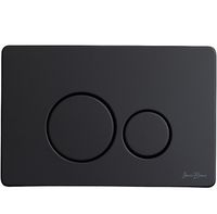 Клавиша смыва Iberica Blanca Inox-O Черная матовая арт-IB.B081.002.003 — фото 1, Кнопки смыва