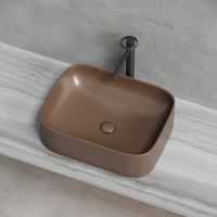 Раковина-чаша Ceramicanova Element 51 Темно-коричневая матовая арт-CN6052MDB — фото 5, Раковины накладные