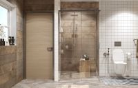 Душевой уголок Ambassador Queen 120х80 профиль Хром стекло прозрачное арт-11011106L — фото 3, Прямоугольные душевые уголки