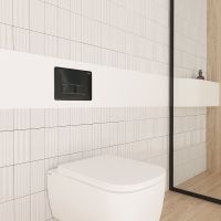 Клавиша смыва Iddis Unifix Черная матовая арт-UNI10B0i77 — фото 3, Кнопки смыва