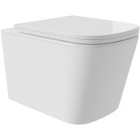 Унитаз Aqueduto Macio Plus подвесной Белый глянцевый с сиденьем Микролифт арт-MACT0210 — фото 1, Подвесные унитазы