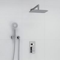 Встраиваемый комплект для душа с верхней душевой насадкой и лейкой арт-A14131 — фото 1, Встраиваемые душевые комплекты