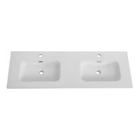 Керамическая раковина с двумя чашами CEZARES арт-CZR-8095-140-2 — фото 4, Раковины встраиваемые сверху