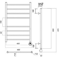 Товар: Электрический полотенцесушитель Domoterm Медея П8 400x800 ER Хром арт-МедеяП8400x800ER - фото 2 Электрический полотенцесушитель Domoterm Медея П8 400x800 ER Хром арт-МедеяП8400x800ER — фото 2, Электрические полотенцесушители