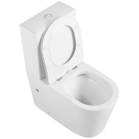 Унитаз компакт Iberica Blanca Burgos Alto с бачком и сиденьем Микролифт арт-IB.BRA.121.1B1 — фото 2, Напольные унитазы