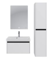 Тумба Luxury, 70 см, подвесная, 1 ящик, белый матовый арт-99.2010 — фото 2, Тумбы под раковину