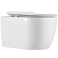 Унитаз Creto Logan L1 подвесной Белый с сиденьем Микролифт арт-1001-001-L1W — фото 15, Подвесные унитазы