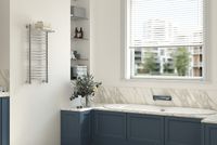 Водяной полотенцесушитель Сунержа Богема+ 800х500 с полкой Хром арт-00-0223-8050 — фото 5, Водяные полотенцесушители