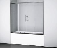 Amper Стеклянная шторка на ванну арт-29S02-170 — фото 2, Шторки для ванной раздвижные