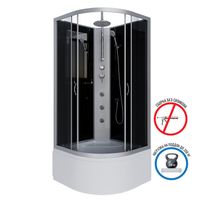 Душевая кабина Niagara Classic NG-2508-14BKTG (90х90х210) высокий поддон(40см),стекло тонированное,4 арт-25081434BKTG — фото 2, Душевые кабины