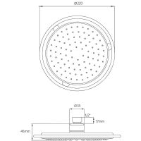 Товар: Верхний душ Melodia della vita Standard Middle Хром арт-MKP20532 - фото 2 Верхний душ Melodia della vita Standard Middle Хром арт-MKP20532 — фото 2, Верхние души