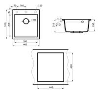 Мойка кухонная Point Моко 47 , графит арт-PN3006GR — фото 2, Кухонные мойки