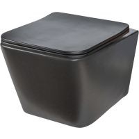 Товар: Унитаз Creto Logan L2 подвесной Черный матовый с сиденьем Микролифт арт-1002-002-L2BLMAT - фото 1 Унитаз Creto Logan L2 подвесной Черный матовый с сиденьем Микролифт арт-1002-002-L2BLMAT — фото 1, Подвесные унитазы