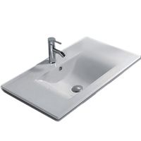 Раковина CeramaLux 121 Белая арт-JY-807-120 — фото 1, Раковины встраиваемые сверху