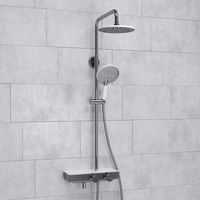 Товар: Душевой комплект с термостатическим смесителем арт-A113.067.059.CH Thermo - фото 1 Душевой комплект с термостатическим смесителем арт-A113.067.059.CH Thermo — фото 1, Душевые стойки