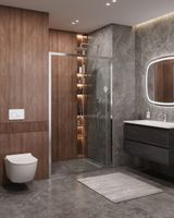 Душевая дверь CEZARES арт-MOLVENO-BF-1-110-C-Cr-IV — фото 2, Раздвижные душевые двери