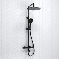 Душевой комплект с термостатическим смесителем арт-A288.160.078.BM Thermo — фото 1, Душевые стойки