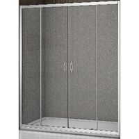 Душевая дверь в нишу Good Door Latte WTW-TD-170-G-WE 170 профиль Белый стекло матовое арт-ЛА00035 — фото 1, Раздвижные душевые двери
