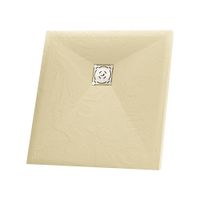 Душевой поддон 100*100*3 RGW ST-0100Be Бежевый/Квадрат Ø 90 мм Каменный арт-16152010-03 — фото 1, Душевые поддоны из искусственного камня