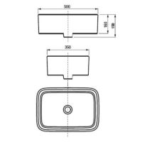 Раковина-чаша Roca Mila 50 Белая арт-32700B000 — фото 4, Раковины накладные