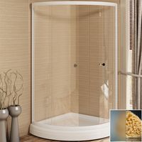 Душевой уголок Radomir 100x100 профиль Белый стекло матовое арт-1-09-1-0-0-0031 — фото 1, Душевые уголки четверть круга