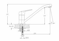 Смеситель для кухни Haiba Хром арт-HB4816 — фото 2, Смесители для кухни