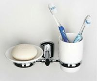 Аксесс Oder K- Держатель стакана и мыльницы, (блистер), КЕРАМИКА, хром, WasserKRAFT арт-3026C — фото 2, Прочие аксессуары и комплектующие