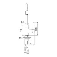 Смеситель для кухни Iddis Kitchen 360 Черный матовый арт-K36BLJ0i05 — фото 2, Смесители для кухни