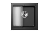 Granula-KS- (чёрный металлик), кухонная мойка, кварц арт-4501U, ШВАРЦ — фото 1, Кухонные мойки