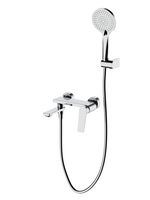 Смеситель для ванны и душа в комплекте с ручным душем, шлангом и держателем CEZARES арт-COMFORT-VD-01 — фото 1, Смеситель для ванны