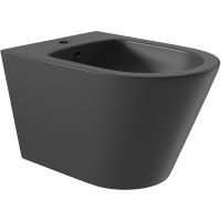 Биде Aqueduto Cone подвесное Черное матовое арт-CON0340 — фото 1, Биде подвесные