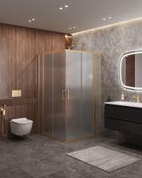 Душевой уголок CEZARES арт-MOLVENO-A-22-90+20-P-BORO — фото 1, Квадратные душевые уголки