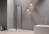 Товар: Неподвижная душевая стенка 900x2000, для комбинации с дверью, профиль черный, стек арт-AQ ARI WA 09020BL - фото 3 Неподвижная душевая стенка 900x2000, для комбинации с дверью, профиль черный, стек арт-AQ ARI WA 09020BL — фото 3, Боковые стенки