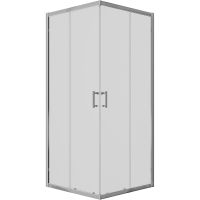 Душевой уголок Ambassador Kingston 80x80 профиль Хром стекло прозрачное арт-14011119 — фото 10, Квадратные душевые уголки