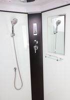 Душевая кабина Niagara Classic NG-6703-14P (80х80х215) средний поддон(26см),черный,стекло прозрачное арт-67031414P — фото 5, Душевые кабины