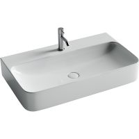 Раковина Ceramicanova Aura 82 Белая арт-CN2006 — фото 1, Раковины подвесные