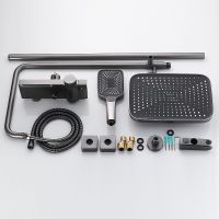 Товар: Душевая система Rose R18T с термостатом Оружейная сталь арт-R1896T-6 - фото 7 Душевая система Rose R18T с термостатом Оружейная сталь арт-R1896T-6 — фото 7, Душевые стойки