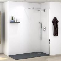 Душевая перегородка Parly 100 профиль Хром стекло прозрачное арт-T100 — фото 1, Душевые перегородки