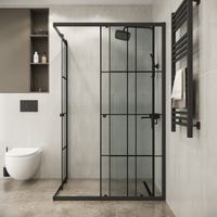 Товар: Душевое ограждение Niagara Eco (100х80х190) прямоугольник,раздвижное,черный,стекло кле арт-NG-1018-14QKL - фото 2 Душевое ограждение Niagara Eco (100х80х190) прямоугольник,раздвижное,черный,стекло кле арт-NG-1018-14QKL — фото 2, Прямоугольные душевые уголки