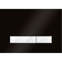 Клавиша смыва KK POL Vitrum Grande V1 Черная глянцевая Белая глянцевая арт-SPP/122/0/K — фото 1, Кнопки смыва