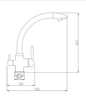 Смеситель для кухни Haiba Хром арт-HB76845 — фото 4, Смесители для кухни