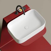 Раковина-чаша Ceramicanova Element 61 Белая матовая арт-CN6053MW — фото 6, Раковины накладные