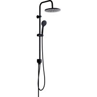 Душевая система ESKO Черная матовая арт-ST1550 Black — фото 1, Душевые стойки