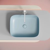 Раковина-чаша Ceramicanova Element 51 Голубая матовая арт-CN6052ML — фото 7, Раковины накладные