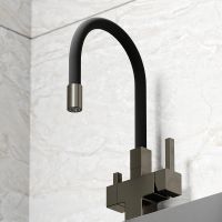 Смеситель для кухни Sancos Arno Вороненая сталь Черный арт-SC4005GG — фото 3, Смесители для кухни