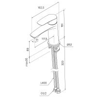 Товар: Смеситель для раковины Milardo Rora Черный матовый арт-RORBL00M01 - фото 6 Смеситель для раковины Milardo Rora Черный матовый арт-RORBL00M01 — фото 6, Смесители для раковины