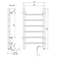 Товар: Электрический полотенцесушитель Domoterm Аврора DMT 109-6 40x80 EK R Белый матовый арт-DMT109-640x80БЕЛEKR - фото 2 Электрический полотенцесушитель Domoterm Аврора DMT 109-6 40x80 EK R Белый матовый арт-DMT109-640x80БЕЛEKR — фото 2, Электрические полотенцесушители