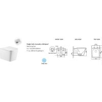 Унитаз CeramaLux подвесной с сиденьем Микролифт арт-TR5170 — фото 6, Подвесные унитазы