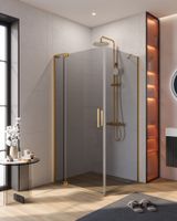 Душевой уголок CEZARES арт-SLIDER-AH-1-100-90/100-GRIGIO-BORO — фото 1, Прямоугольные душевые уголки