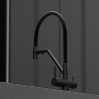 Смеситель для кухни Sancos Dora Черный матовый арт-SC4003MB — фото 2, Смесители для кухни